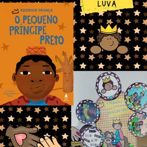 Imagem de capa para o Ebook HISTÓRIA NA LUVA: O PEQUENO PRÍNCIPE PRETO EDUCA ARTE 