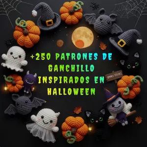 Imagen de portada para Curso online ✨ Pack Premium Halloween: +250 Patrones Listos para Tejer 💎 