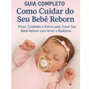 Imagem de capa para o Ebook Guia Completo - Como cuidar do seu Bebê Reborn