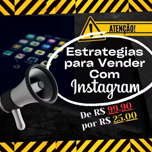 Imagem de capa para o Ebook Estratégias para vender com o Instagram