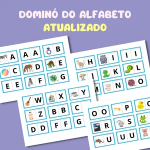Imagem de capa para o Ebook DOMINÓ DO ALFABETO