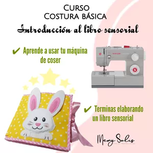 Imagen de portada para Curso online Costura básica (introducción al libro sensorial)