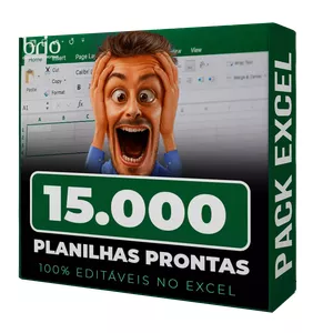Imagem de capa para o Ebook 15 mil Planilhas Excel prontas