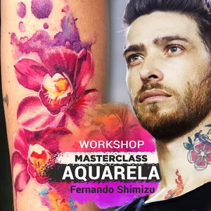 Cover image for Online course Workshop "Masterclass" Online de Aquarela por Fernando Shimizu