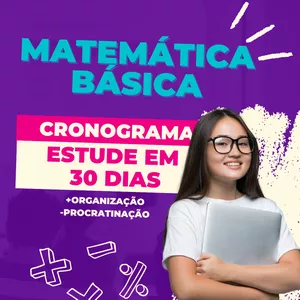 Imagem de capa para o Ebook Cronograma de Estudos - Matemática Básica 