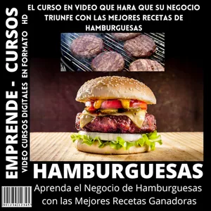 Imagen de portada para Curso online CURSO DE HAMBURGUESAS ,  MAESTRO DEL BURGUER. +  BONUS DE OBSEQUIO