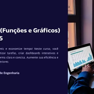 Imagem de capa para o Curso online MS Excel (Funções e Gráficos) - Office 365