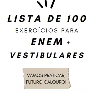 Imagem de capa para o Ebook Exercícios ENEM - Medbydudaa