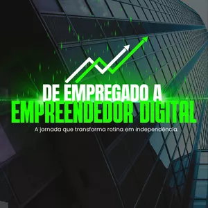 Imagem de capa para o Ebook De Empregado a Empreendedor Digital