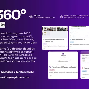 Imagem de capa para o Curso online AV 360° - Estrutura para Assistentes Virtuais