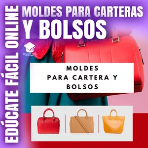Imagen de portada para Curso online MOLDES PARA CARTERAS Y BOLSOS EN TENDENCIA