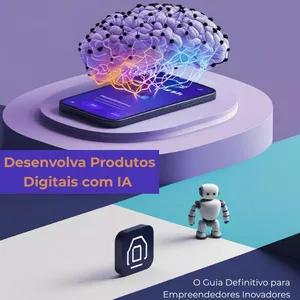 Imagem de capa para o Ebook Desenvolva Produtos Digitais com IA 