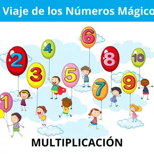 Imagen de portada para Ebook MULTIPLICACIÓN- CUENTO Y JUEGO ¨El viaje de los números mágicos¨ 