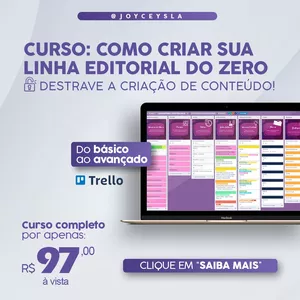Imagem de capa para o Curso online Linha Editorial Conteúdo Infinito para Rede Sociais