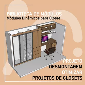 Imagem de capa para o Curso online Biblioteca de Módulos Dinâmicos Archicad, Projete e Faça o Despiece de Closets automaticamente.