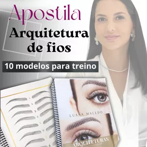 Imagem de capa para o Ebook Apostila de Treino Avançado de fios para Microblading
