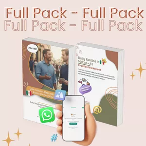 Imagen de portada para Ebook FULL PACMexican Cultural Guide A1 – Daily Routine in Mexico + Practice Worksheet (Mexican Spanish)