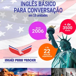 Cover image for Online course Inglês Básico para Conversação, do absoluto 0, em 1 mês 