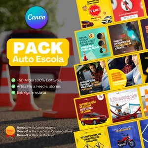 Curso Pack Canva Para Auto Escola