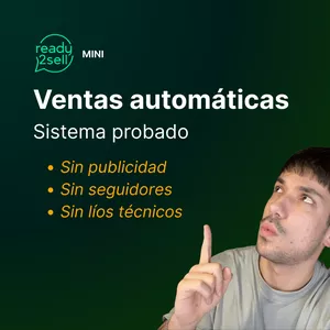 Imagen de portada para Curso online Ready2Sell Mini – Sistema exprés de ventas automáticas desde Instagram