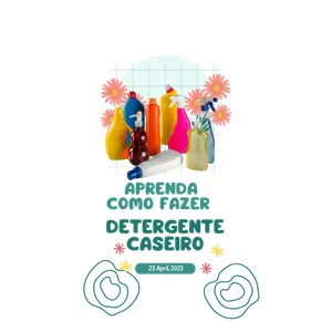 Imagem de capa para o Ebook Aprenda como afazer detergente caseiro 