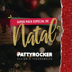 Imagem de capa para o Curso online Super Pack Especial de Natal [para Canva] - pattyrocker.com.br