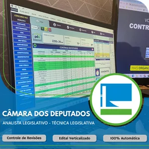 Imagem de capa para o Ebook Planilha do Aprovado - Câmara dos Deputados - Analista Legislativo - Técnica Legislativa