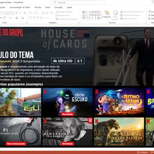Imagem de capa para o Ebook Power Point Netflix - Apresentação de Slides - (Download)