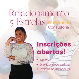 Imagem de capa para o Serviço online  Mentoria Relacionamento 5 Estrelas