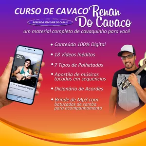 Imagem de capa para o Curso online Curso de Cavaquinho - Iniciante e Intermediário 