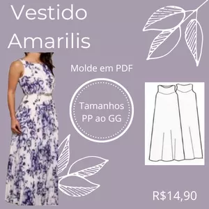 Imagem de capa para o Curso online Vestido Amarilis / Molde em PDF
