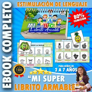 Imagen de portada para Ebook "Mi Super Librito Armable" - ESTIMULACIÓN DEL LENGUAJE | A002