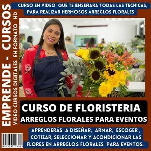 Imagen de portada para Curso online CURSO DE FLORISTERIA  -  ARREGLOS FLORALES PARA EVENTOS