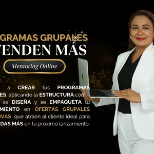 Imagen de portada para Curso online Mentoring Online Programas grupales que venden más