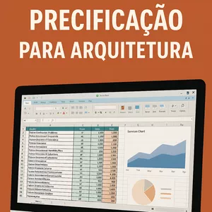 Imagem de capa para o Ebook PLANILHA DE PRECIFICAÇÃO PARA ARQUITETURA