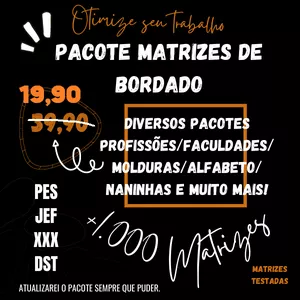 Imagem de capa para o Curso online MEGA PACOTE DE MATRIZES DE BORDADO +1000