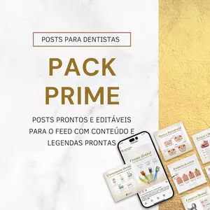 Imagem de capa para o Curso online Pack Prime - Posts para Dentistas