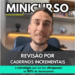 Imagem de capa para o Curso online Minicurso - Como Revisar por Cadernos Incrementais