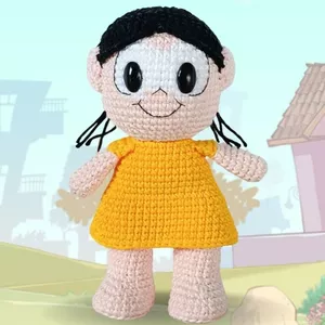 Imagem de capa para o Curso online Mini Magali em Amigurumi - Passo a passo
