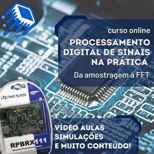 Imagem de capa para o Curso online Processamento Digital de Sinais: da amostragem à FFT