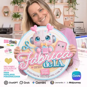 Imagem de capa para o Curso online Fábrica de I.A para Papelaria Personalizada 🩷