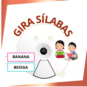 Imagem de capa para o Ebook GIRA SÍLABAS- atividade de alfabetização