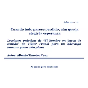 Imagen de portada para Ebook Cuando todo parece perdido, aún queda elegir la esperanza