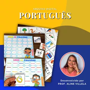 Imagem de capa para o Ebook LINCE DE PALAVRAS - Jogo de Tabuleiro Educativo - Português - Por Prof Aline Villela