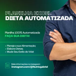 Imagem de capa para o Curso online PLANILHA DIETA 100% AUTOMATIZADA 