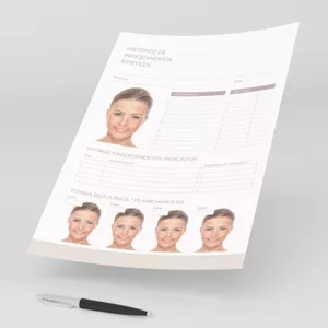 Imagem de capa para o Ebook Histórico de procedimentos estéticos + Termo consentimento