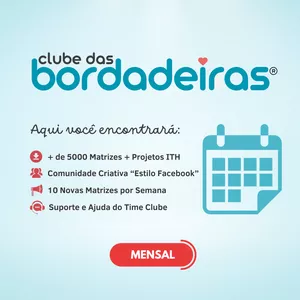 Imagem de capa para o Curso online Clube das Bordadeiras - Mensal
