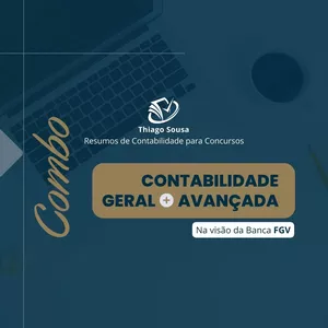 Imagem de capa para o Curso online Combo Contabilidade Geral + Avançada - Na visão da Banca FGV