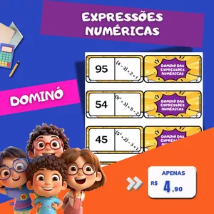 Imagem de capa para o Ebook Dominó das Expressões Numéricas