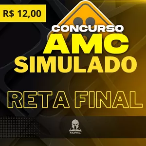 Imagem de capa para o Ebook SIMULADO DE RETA FINAL - AMC